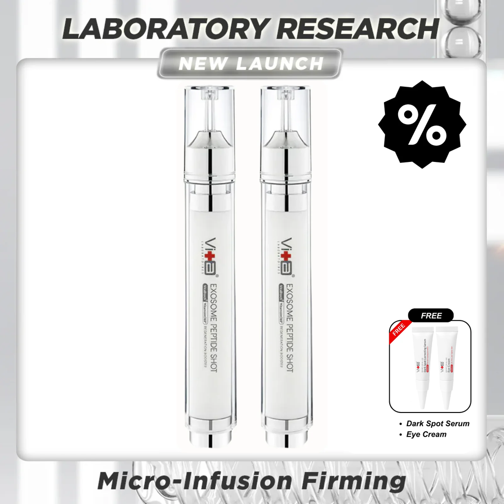 【49% OFF】Home Microneedling Set - Swissvita Exosome Peptide Shot (15ml) x 2