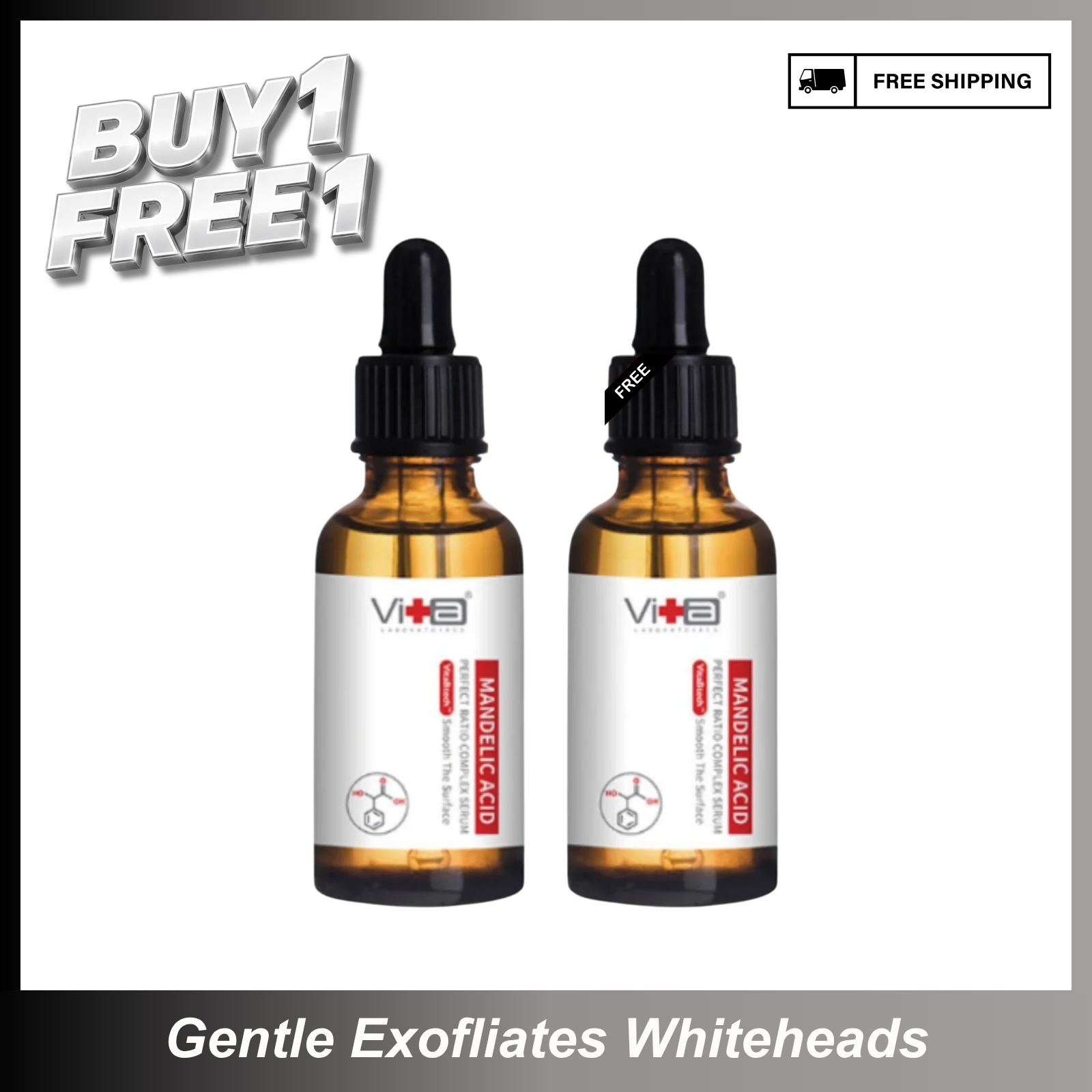 【Buy 1 Free 1】Gentle Exfoliation - Swissvita Mandelic Acid Serum (30ml) x 2pcs