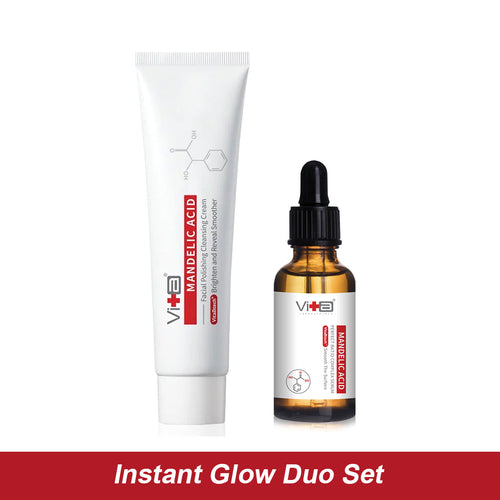 【33% OFF】Instant Glow Duo Set - Swissvita Mandelic Acid Facial Polishing Cleansing Cream (100ml) + Mandelic Acid Serum (30ml) ALLYOUNG INTERNATIONAL (MALAYSIA) SDN BHD