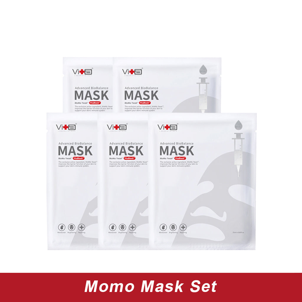 【5pcs】Swissvita Momo Yeast Advanced BioBalanced Mask 25ml 薇佳萌萌菌奇肌面膜 – 25ml x 5 片