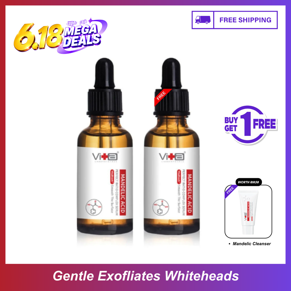 【买一送一】Swissvita Mandelic Acid Perfect Ratio Complex Serum - 30ml (VitaBtech) 薇佳蜜花酸晶焕肤美白精萃(VitaBtech升级版) 30ml