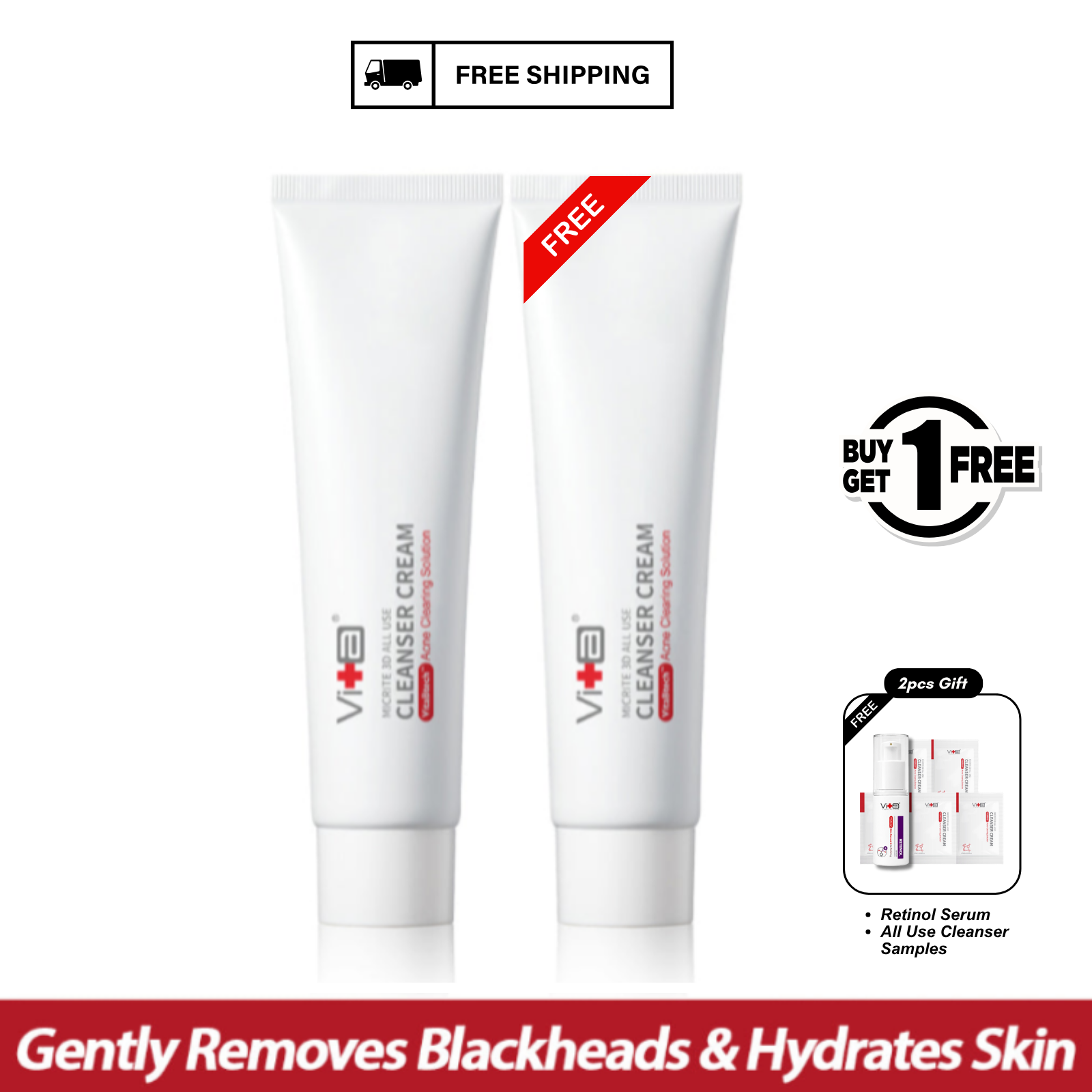 【Buy 1 Free 1】Swissvita Cleanser Cream (100g) x 2pcs