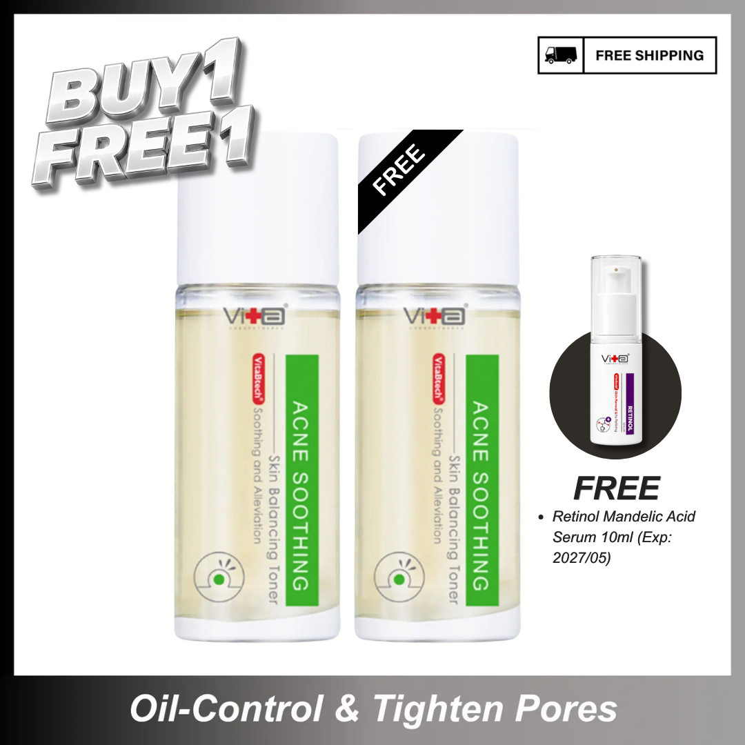 【Buy 1 Free 1】Acne Arrest Duo - Swissvita Acne Soothing Skin Balancing Toner (120ml) x 2pcs