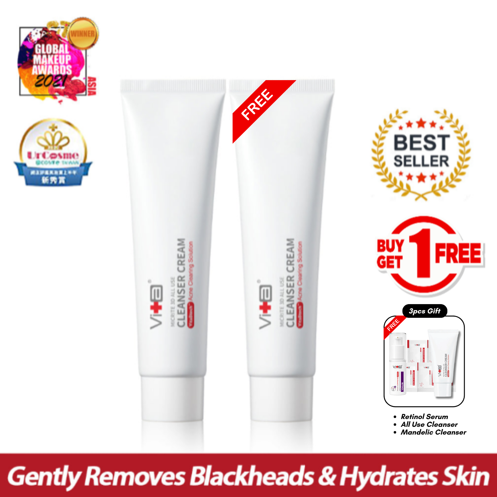 【Buy 1 Free 1】Swissvita Cleanser Cream (100g) x 2pcs