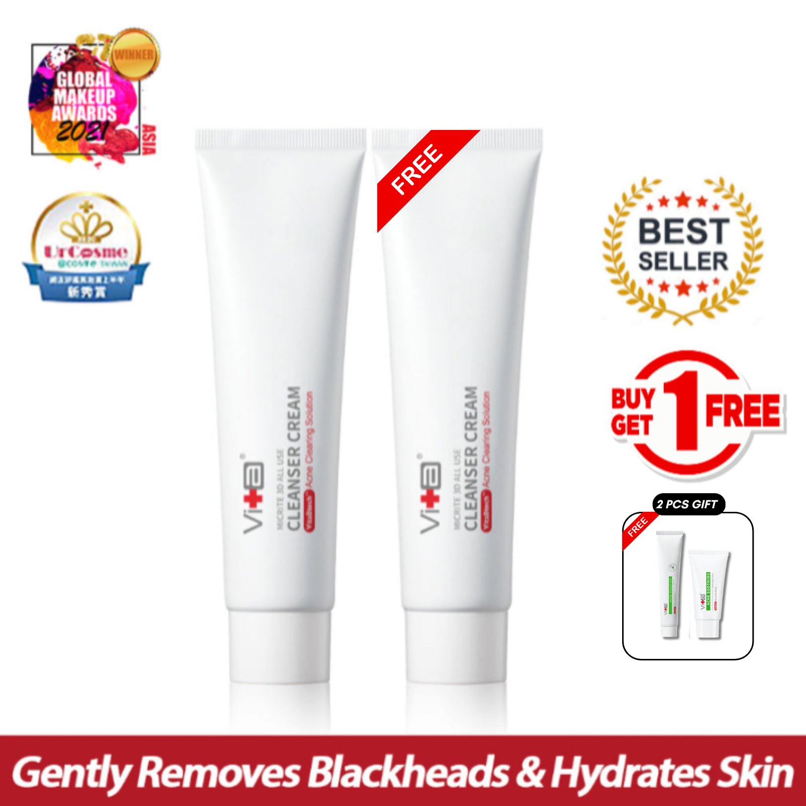 【Buy 1 Free 1】Swissvita Cleanser Cream 100g x 2pcs