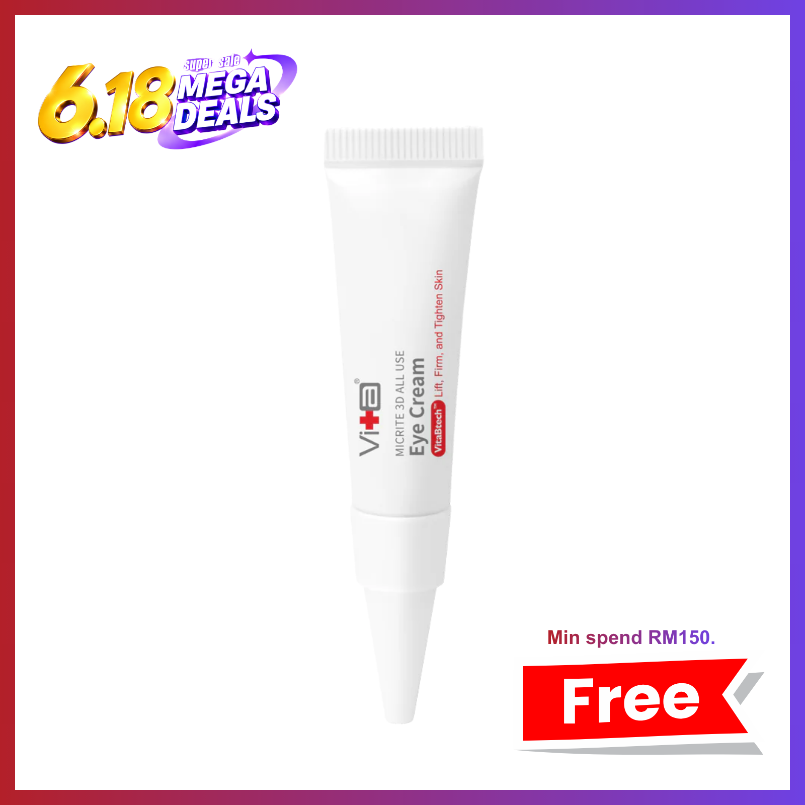 🎁 【FREE GIFT】Travel Size - Swissvita Eye Cream (5g) (100% off)