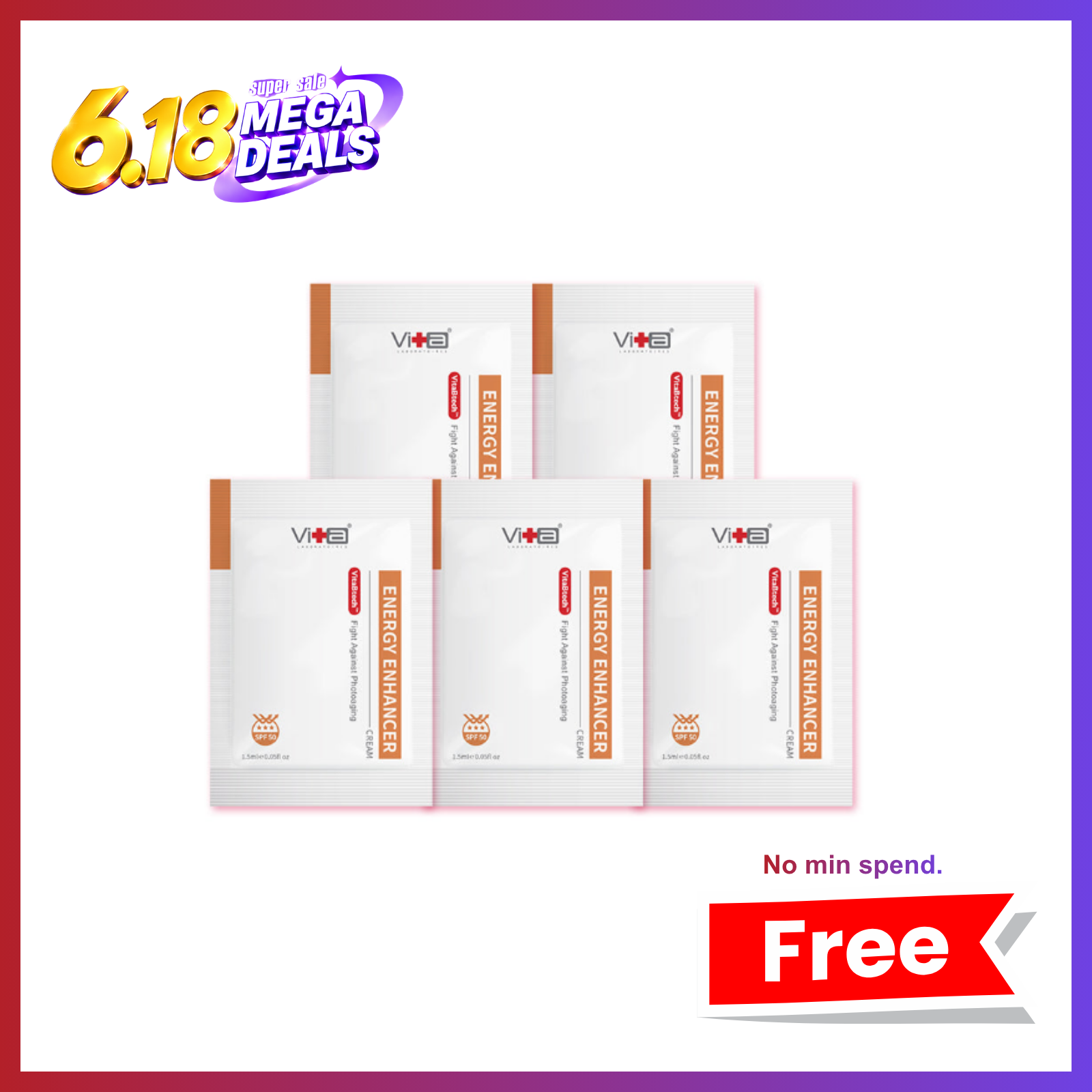 🎁 【FREE GIFT】Swissvita Energy Enhancer Cream (1.5ml x 5) (100% off)