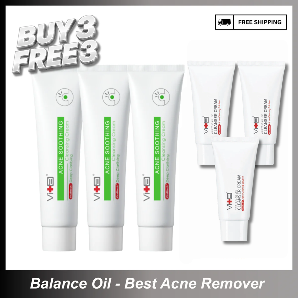 【买一送一】Swissvita Acne Soothing Cleanser Cream (VitaBtech)  薇佳速效抗痘调理洁面乳 - (100g)