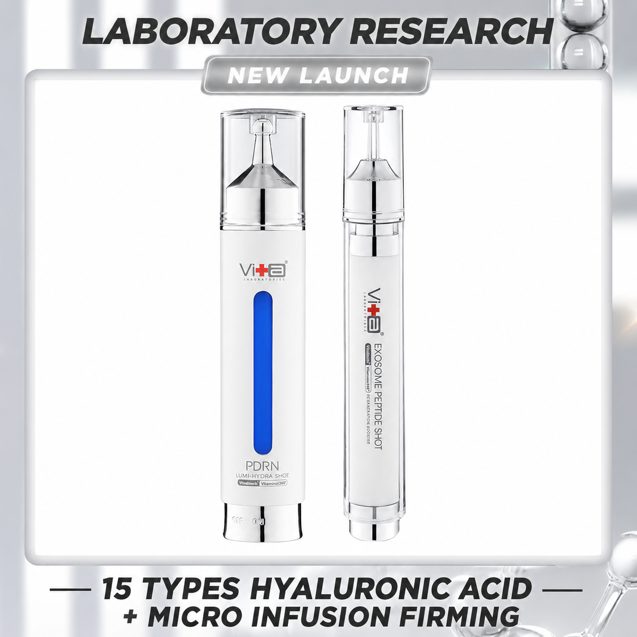 【45% OFF】The 9-to-5 Glow - Swissvita PDRN Lumi Hydra Shots (18ml) + Exosome Peptide Shot (15ml)