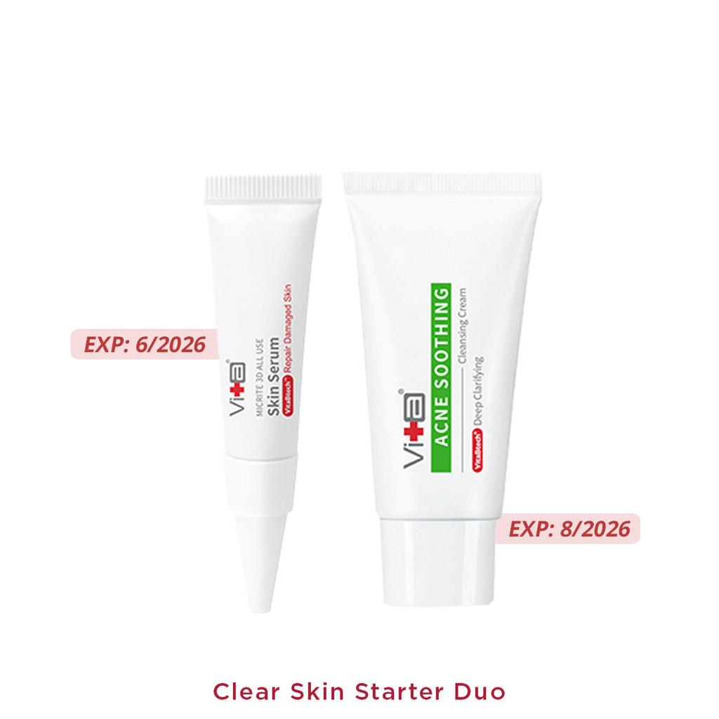 【净肤入门套装】Swissvita 净肤精华液 5g（有效期至 2026 年 6 月）+ 祛痘洁面乳 30g（有效期至 2026 年 8 月）