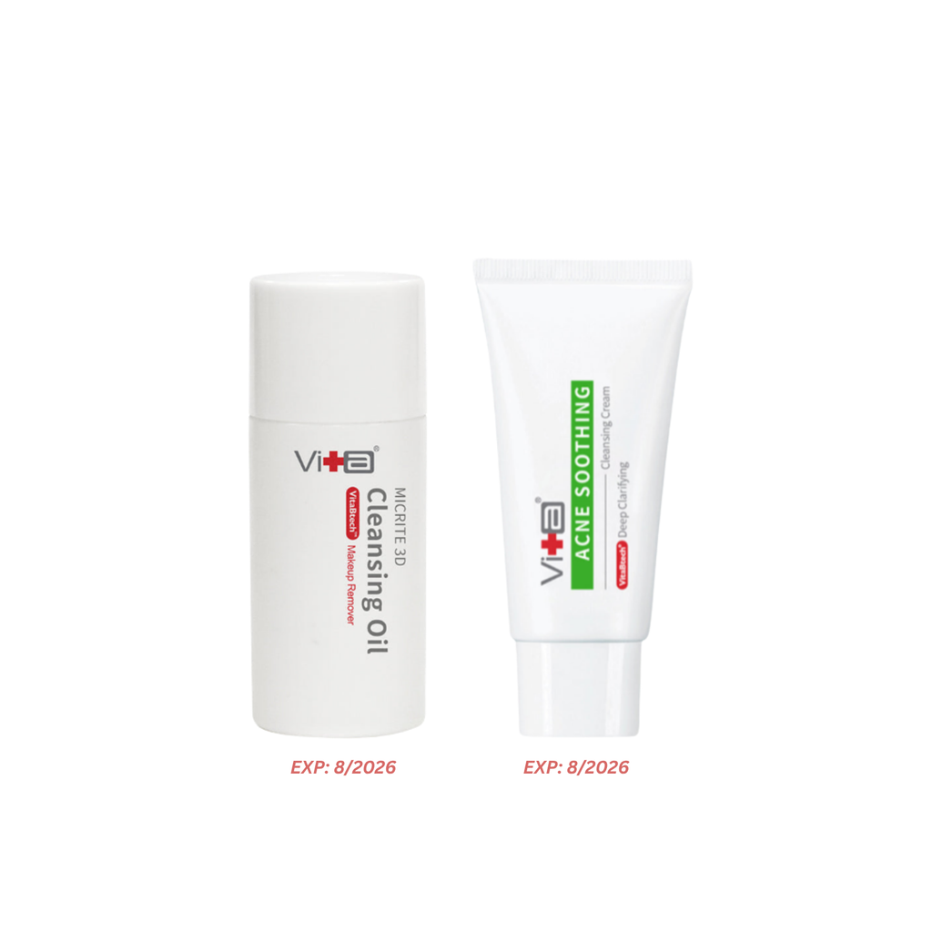【FREE GIFT】Swissvita Micrite 3D Cleansing Oil (30ml) (2026/08) +  Swissvita Acne Soothing Cleansing Cream (30ml) (2026/08) ALLYOUNG INTERNATIONAL (MALAYSIA) SDN BHD