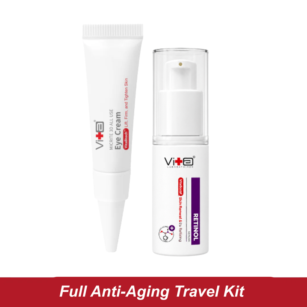 【77% OFF】Travel Size - Swissvita Eye Cream (5g) + Retinol Mandelic Acid (10ml) (Exp 5/2027)