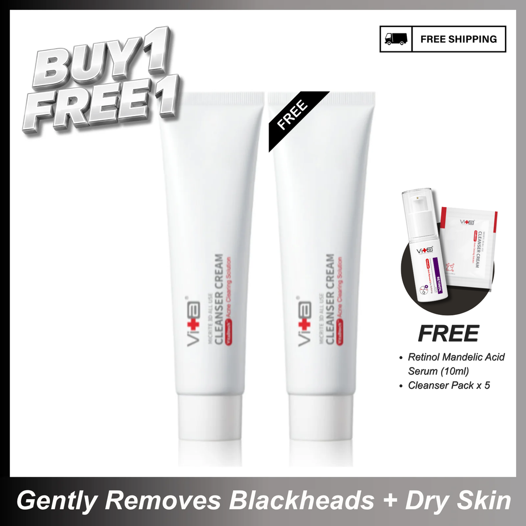 【买一送一】Swissvita Micrite 3D All Use Cleanser Cream (VitaBtech)  薇佳微晶3D全能洗颜霜  - 100g