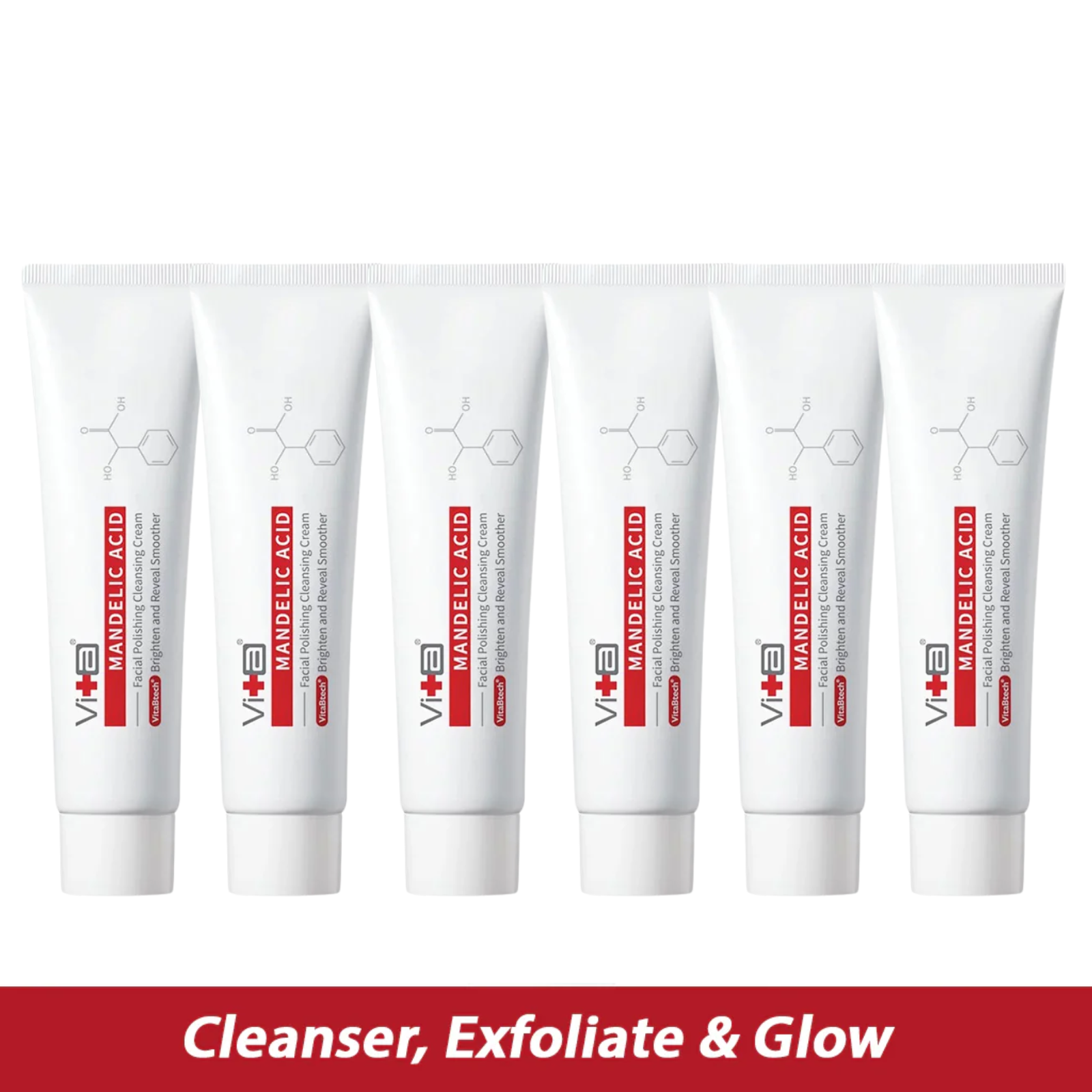 【50% OFF】Exfoliating Value Set - Swissvita Mandelic Acid Cleanser Cream (100g) x 6pcs