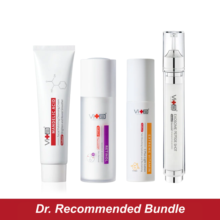 【54% OFF】Dr. Recommended Bundle - Swissvita Mandelic Acid Cleansing Cream (100g) + Exosome Peptide Shot Serum (15ml) + Extreme Vitamin C Plus Light Lotion (50ml) + Swissvita Retinol Mandelic Acid Serum (30ml) ALLYOUNG INTERNATIONAL (MALAYSIA) SDN BHD