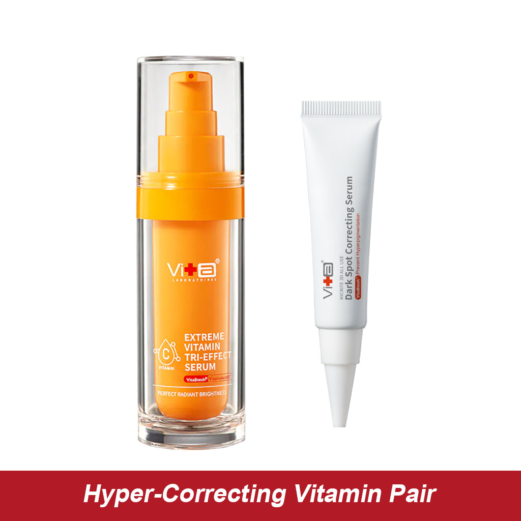 【Hyper-Correcting Vitamin Pair】Swissvita Extreme Vitamin Tri-Effect Serum 30ml + Micrite 3D All Use Dark Spot Correcting Serum 15g