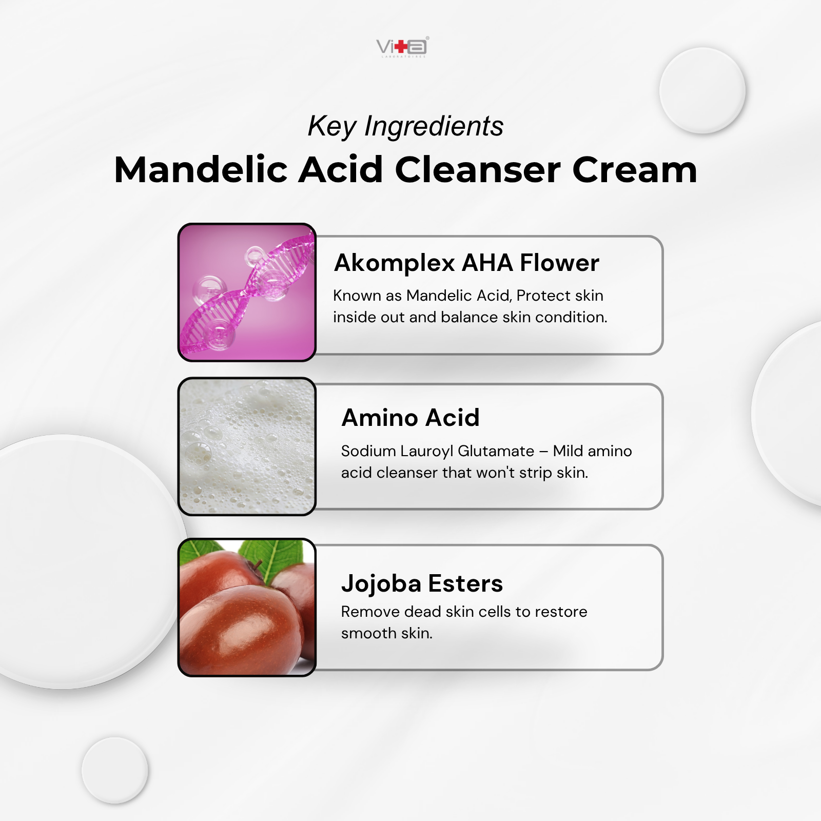 【Buy 1 Free 1】Swissvita Mandelic Acid Facial Polishing Cleansing Cream 100ml x 2 pcs