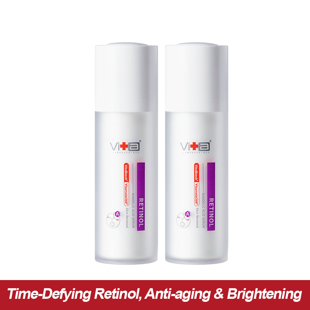 【Power Renewal Duo】Swissvita Retinol Mandelic Acid Serum 30ml x 2pcs