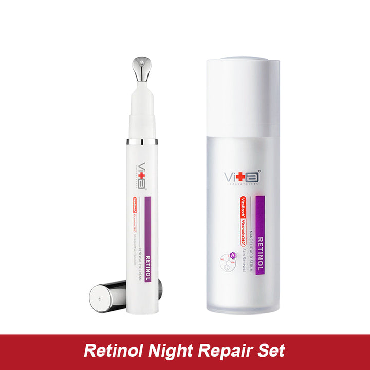 【52% OFF】Retinol Night Repair Set - Swissvita Retinol Mandelic Acid Serum 30ml + Retinol Renewal Eye Cream 15ml ALLYOUNG INTERNATIONAL (MALAYSIA) SDN BHD