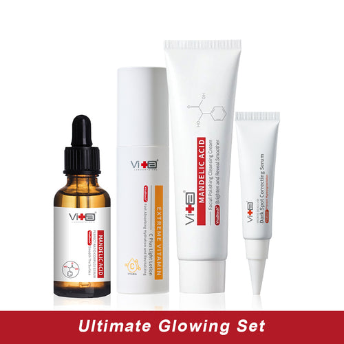 【Brightening Tone Up set】Swissvita Mandelic cleanser 100g + Mandelic acid serum 30ml + Vitamin C + Dark Spot Correcting Serum 15g