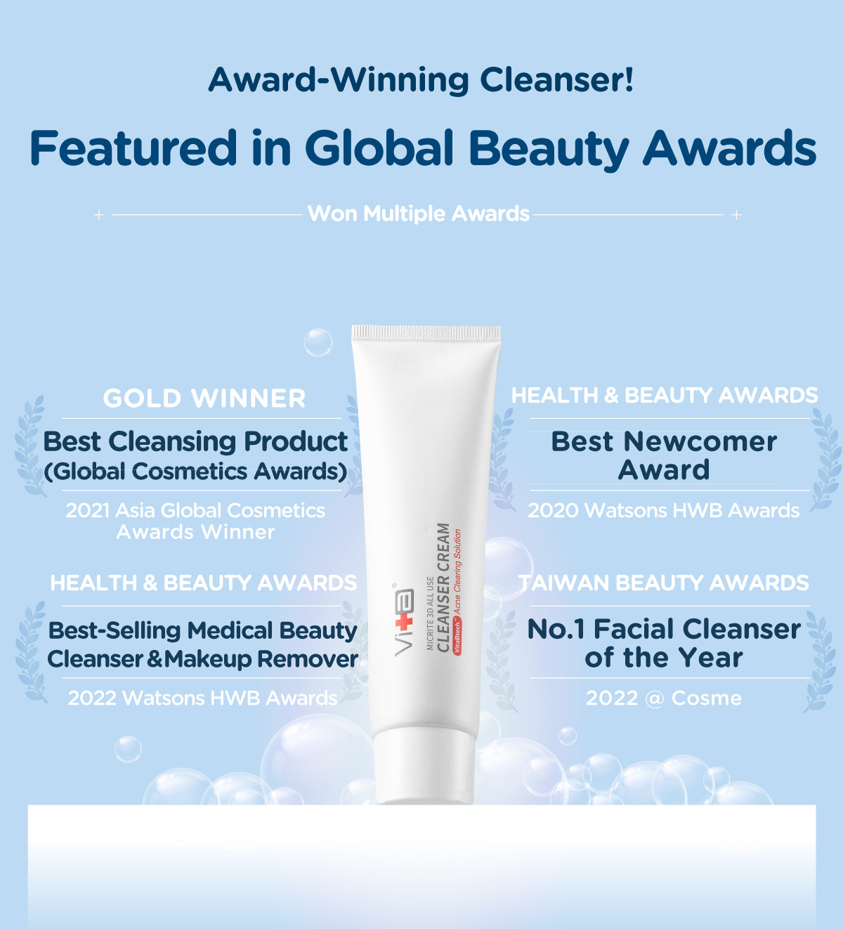 【49% OFF】Starter Pack - Swissvita All Use Cleanser (100g) + Mandelic Acid Serum (30ml) + All Use Cream (60ml)