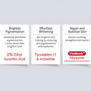 Swissvita 【Brightening Boost Set】 - Vitamin c serum 50ml + Dark spot serum 15g, FREE Mandelic Cleanser 30g + Toner 30ml + Serum 5g