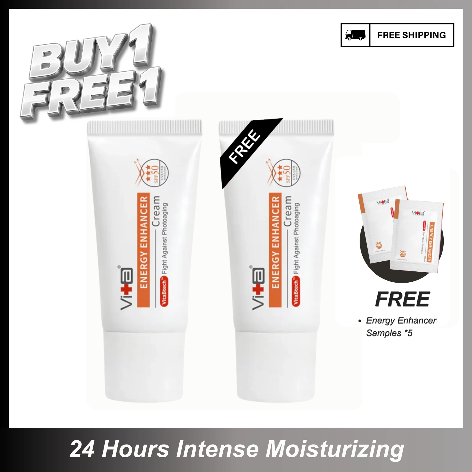 【Buy 1 Free 1】UV Ready Kit - Swissvita Energy Enhancer Cream (30ml) x 2