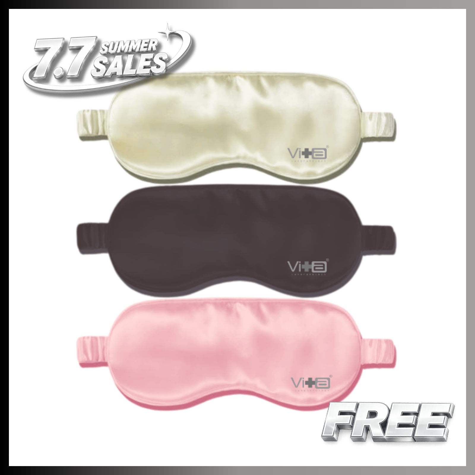 🎁 【FREE GIFT】Swissvita Eye Mask - Random Colour (100% off)