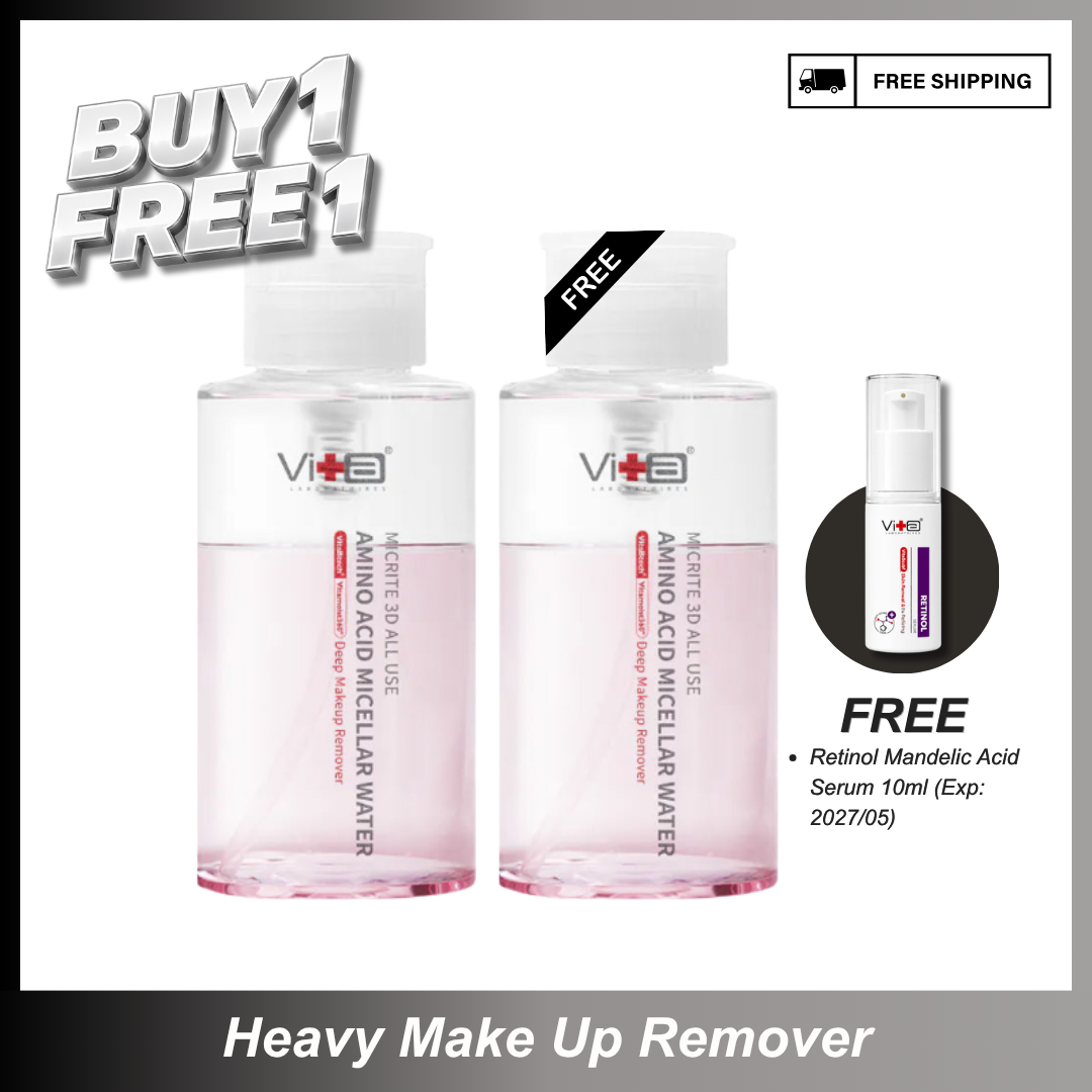 【Buy 1 Free 1】Super Soft Clean - Swissvita Amino Acid Micellar Water (300ml) x 2pcs
