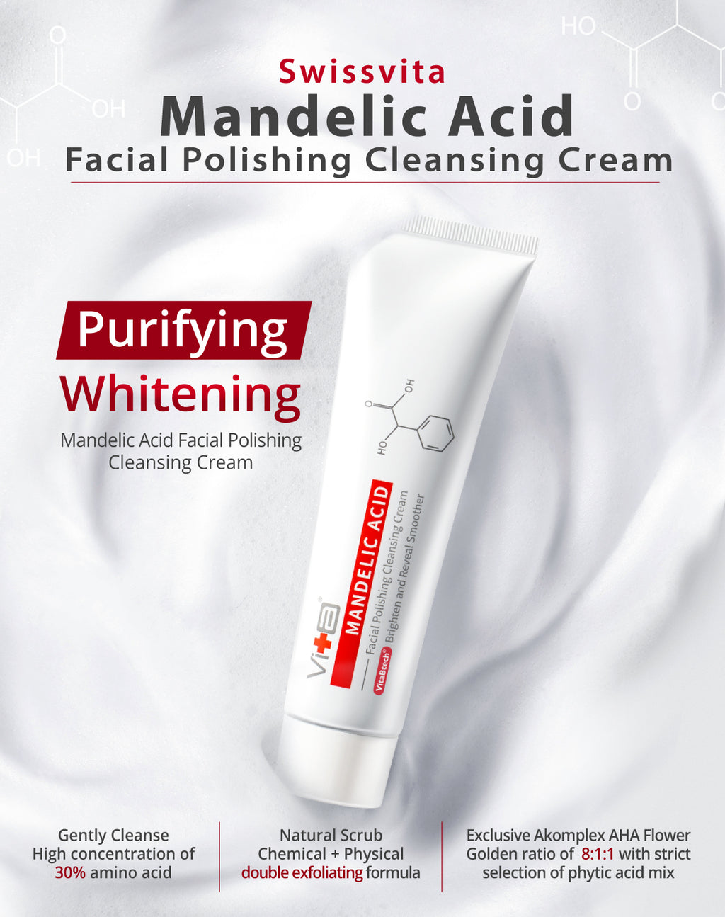 Swissvita Mandelic Acid Cleanser Cream (100g)