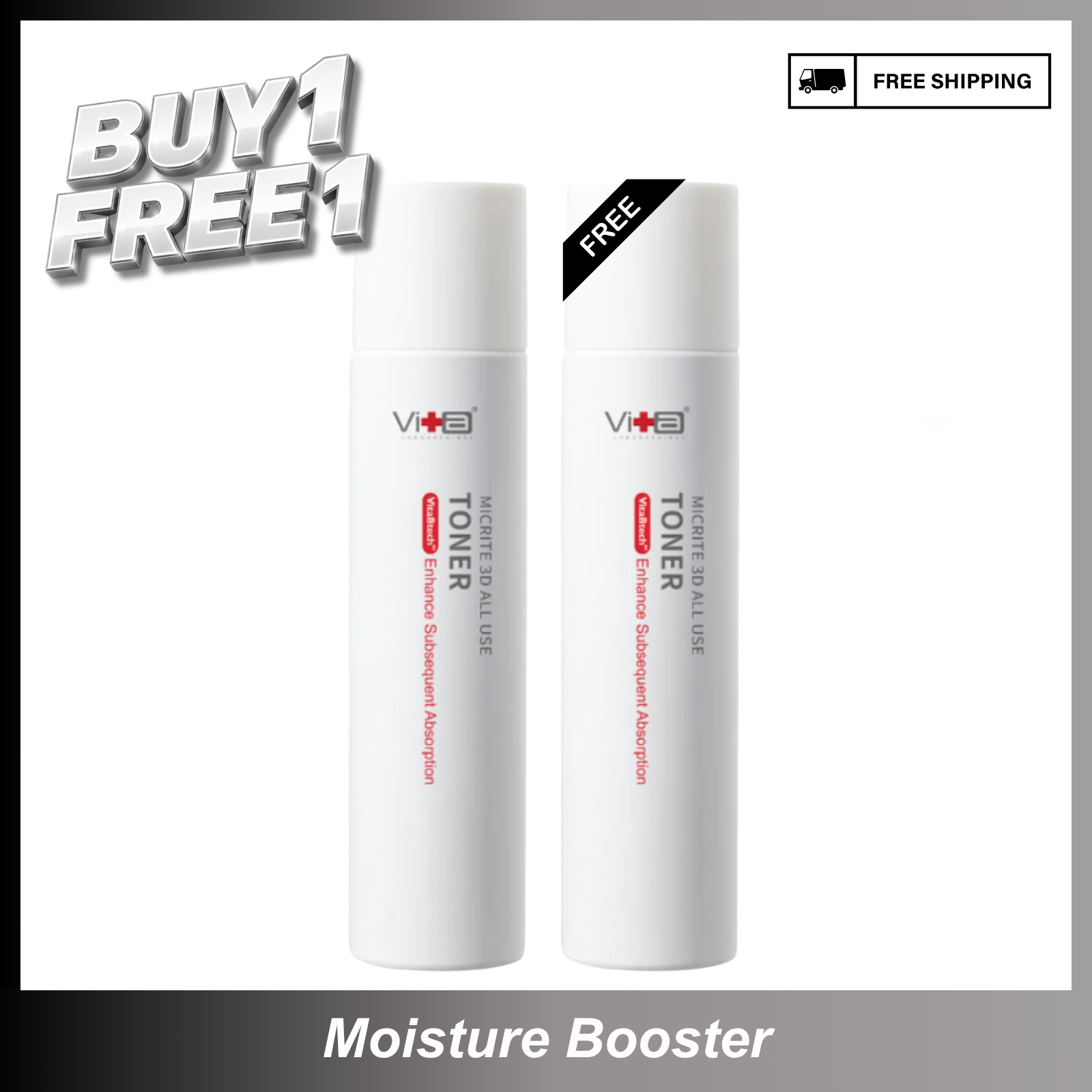 【Buy 1 Free 1】Toner Twin Tower - Swissvita Toner (200ml) x 2pcs