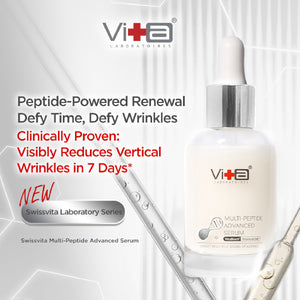 Swissvita 【Anti-Aging Power Set】Peptide serum 30ml + Retinol serum 30ml, FREE Cleanser 30g + Toner 30ml + Skin serum 5g