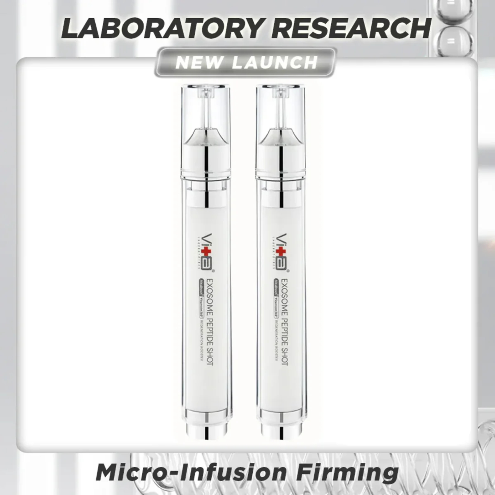 【45% OFF】Home Microneedling Set - Swissvita Exosome Peptide Shot (15ml) x 2