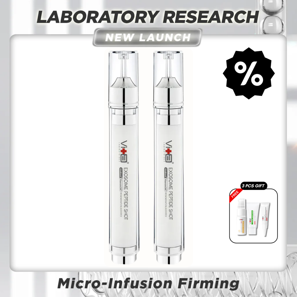 【49% OFF】Home Microneedling Set - Swissvita Exosome Peptide Shot (15ml) x 2