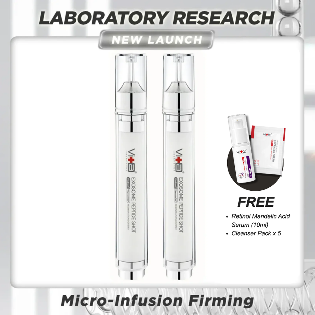 【49% OFF】Home Microneedling Set - Swissvita Exosome Peptide Shot (15ml) x 2