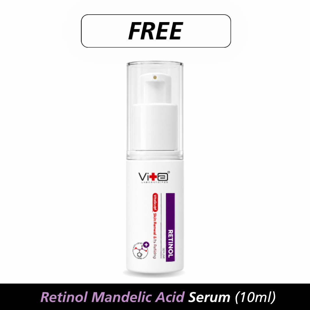 🎁 【Free Gift Worth RM77】Swissvita Retinol Mandelic Acid Serum (10ml) (100% off)