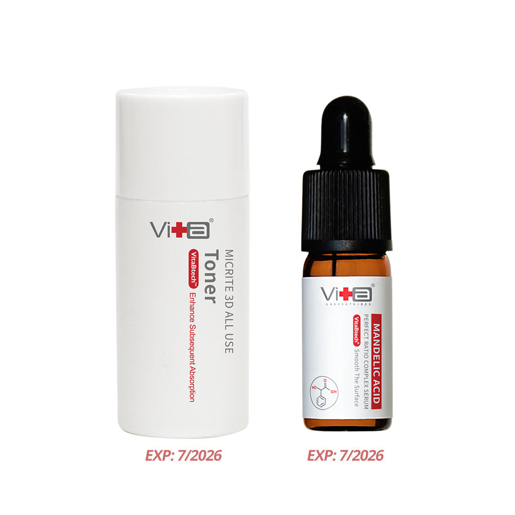 Swissvita Mandelic Acid Serum(10ml) (7/2026) + Swissvita Micrite 3D All Use Toner (30ml) (7/2026) ALLYOUNG INTERNATIONAL (MALAYSIA) SDN BHD