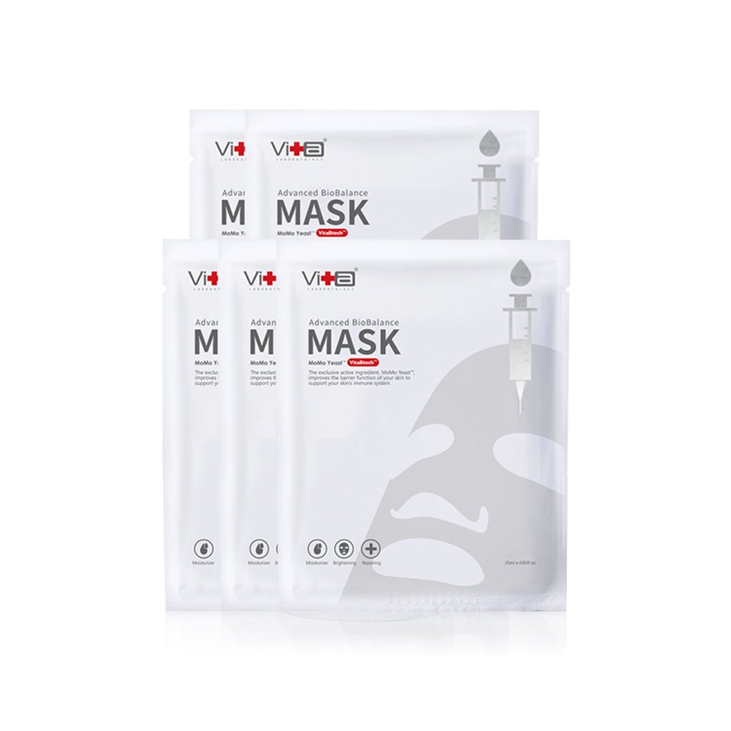 【5pcs】Swissvita Momo Yeast Advanced BioBalanced Mask 25ml 薇佳萌萌菌奇肌面膜 – 25ml x 5 片