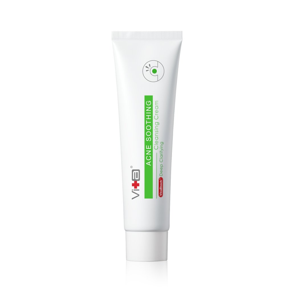 【Anti-Acne Duo Set】Swissvita Acne Soothing Cleanser Cream -100g (VitaBtech) + Swissvita Mandelic Acid Perfect Ratio Complex Serum - 30ml (VitaBtech)
